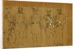 Group of Rhode Island Soldiers. Company C, 1861 ca. April-August by Alfred R Waud
