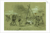 The bivouac feast after a successful forage in the enemies country after the occupation of Munson's hill, 1861 October 1 by Alfred R Waud