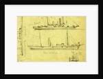 Sketches of four ships by Alfred R Waud