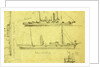 Sketches of four ships by Alfred R Waud