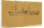 A steamship, Broadside view, 1860-1865 by Alfred R Waud