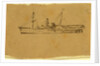 A steamship, Broadside view, 1860-1865 by Alfred R Waud