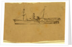 A steamship, Broadside view, 1860-1865 by Alfred R Waud
