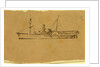 A steamship, Broadside view, 1860-1865 by Alfred R Waud
