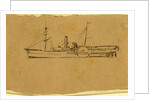 A steamship, Broadside view, 1860-1865 by Alfred R Waud