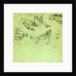 Sketches of figures in repose, 1865 by Alfred R Waud