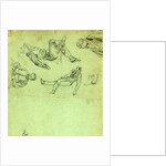 Sketches of figures in repose, 1865 by Alfred R Waud