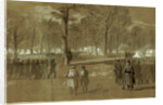Camp of the second Connecticut regiment at Washington, in a grove on the north side of the city- Near the New York 7th by Alfred R Waud