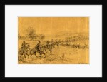 Pleasontons Cavalry deployed as skirmishers by Alfred R Waud