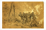 Wounded escaping from the burning woods of the Wilderness by Alfred R Waud