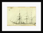 Danish Frigate 1861, Newport News, Zeeland by Alfred R Waud