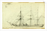 Danish Frigate 1861, Newport News, Zeeland by Alfred R Waud