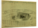 Casemented fort in front of Petersburg by Alfred R Waud