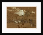 Funeral of Col. Vosburgh. The Hearse approaching the R.R. Depot by Alfred R Waud