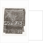 Towel Embroidered In Cord Stitch by Anonymous