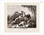 Wolf hunt, after Snyders by Anonymous