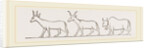 Oxen from Egyptian Sculpture Egypt by Anonymous