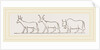 Oxen from Egyptian Sculpture Egypt by Anonymous