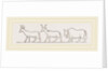 Oxen from Egyptian Sculpture Egypt by Anonymous