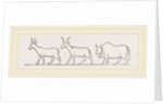 Oxen from Egyptian Sculpture Egypt by Anonymous
