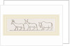 Oxen from Egyptian Sculpture Egypt by Anonymous