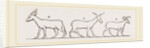 Animals from Egyptian sculptures by Anonymous
