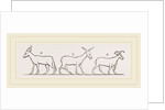 Animals from Egyptian sculptures by Anonymous