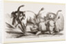 Elephant attacked by a Rhinoceros by Anonymous