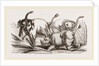 Elephant attacked by a Rhinoceros by Anonymous