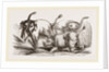 Elephant attacked by a Rhinoceros by Anonymous