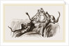 On an Elephant, Tiger at bay by Anonymous