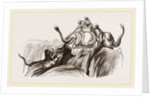 On an Elephant, Tiger at bay by Anonymous