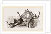 On an Elephant, Tiger at bay by Anonymous