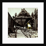 Constructing snow cover. Scene near the summit by Anonymous