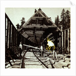 Constructing snow cover. Scene near the summit by Anonymous