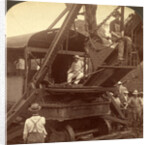 President Roosevelt running an American steam-shovel at Culebra Cut, Panama Canal by Anonymous
