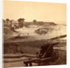 Interior of Fort Moultrie, Battery B. and group of palmetto trees in distance by Anonymous