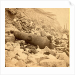 View of Fort Sumpte, showing a mingled mass of debris, shot, shell & bursted gun by Anonymous
