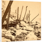 View of Fort Sumpte, showing the debris, shot, and shell by Anonymous