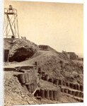 Interior of Fort Sumpte, showing light house by Anonymous