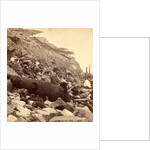 Sea face of Fort Sumpte, shewing (i.e. showing) broken guns, shot, shell, & c by Anonymous