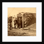 Bomb proof quarters at Ft. Burnham. The sides and top are 7 feet thick, contains two rooms, sleeping and cooking, USA by Anonymous