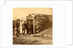 Bomb proof quarters at Ft. Burnham. The sides and top are 7 feet thick, contains two rooms, sleeping and cooking, USA by Anonymous