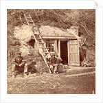 Bomb-proof quarters of Major Strong, at Dutch Gap, VA, July, 1864, USA by Anonymous