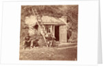 Bomb-proof quarters of Major Strong, at Dutch Gap, VA, July, 1864, USA by Anonymous