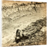 Dead Confederate soldier in the trenches of Fort Mahone, Petersburg, Virginia, USA by Anonymous