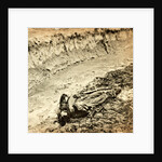 Dead Confederate soldier in the trenches of Fort Mahone, Petersburg, Virginia, USA by Anonymous