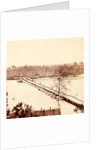 Pontoon across the Appomattox River, VA, Broadway Landing, USA by Anonymous
