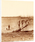 Building a pontoon bridge at Beaufort, S.C., USA by Anonymous