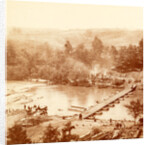 A canvas pontoon bridge, USA by Anonymous